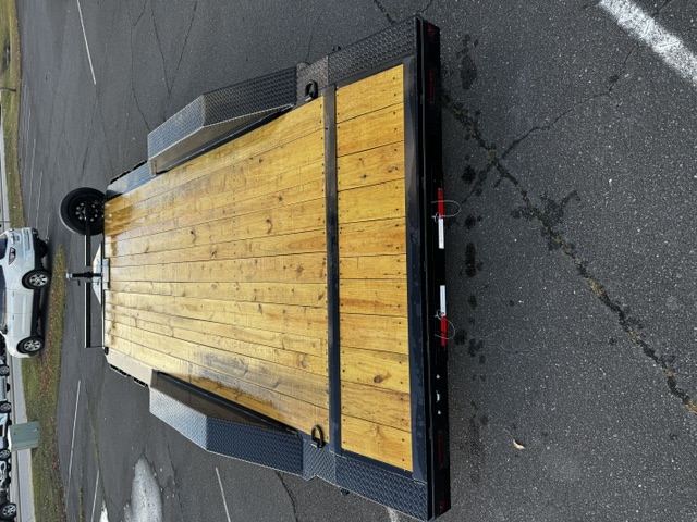 20ft Drive Over Flatbed Car Hauler Trailer view 2